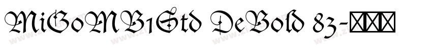MiGoMB1Std DeBold 83字体转换